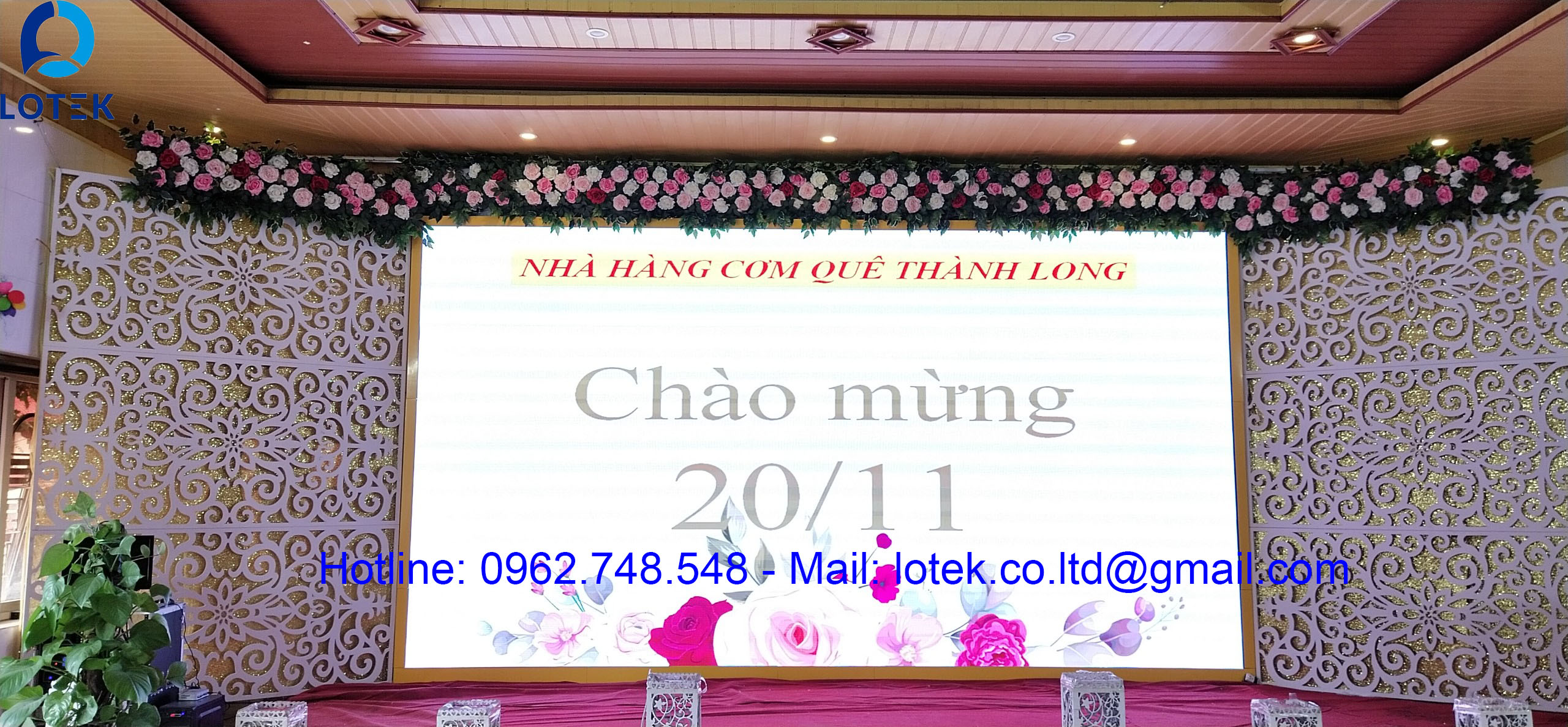 Màn hình LED tiệc cưới