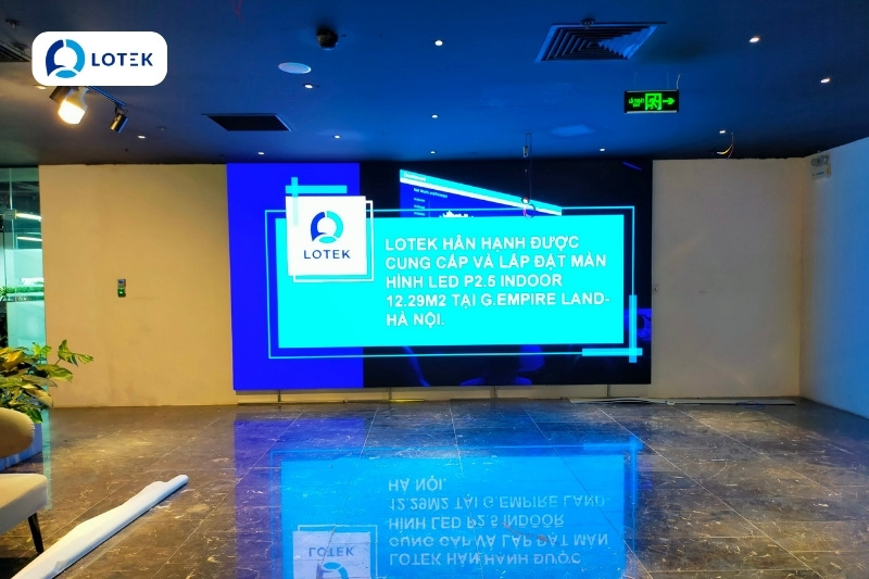 MÀN HÌNH LED P2.5-12.3M2 TẠI G.EMPIRE LAND - HÀ NỘI 1