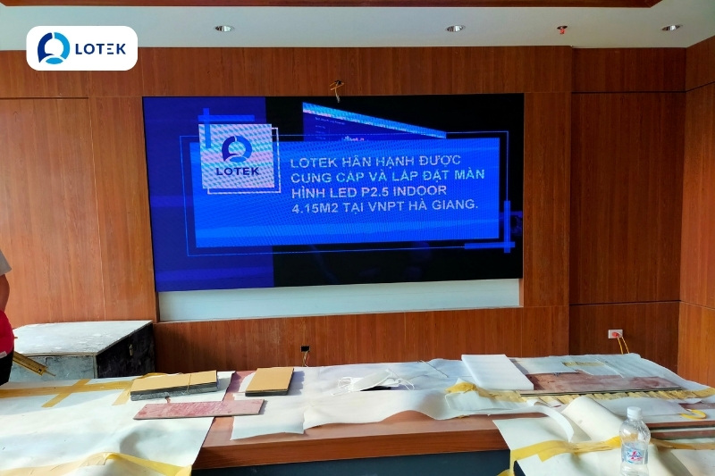LẮP ĐẶT MÀN HÌNH LED TẠI VNPT HÀ GIANG 1