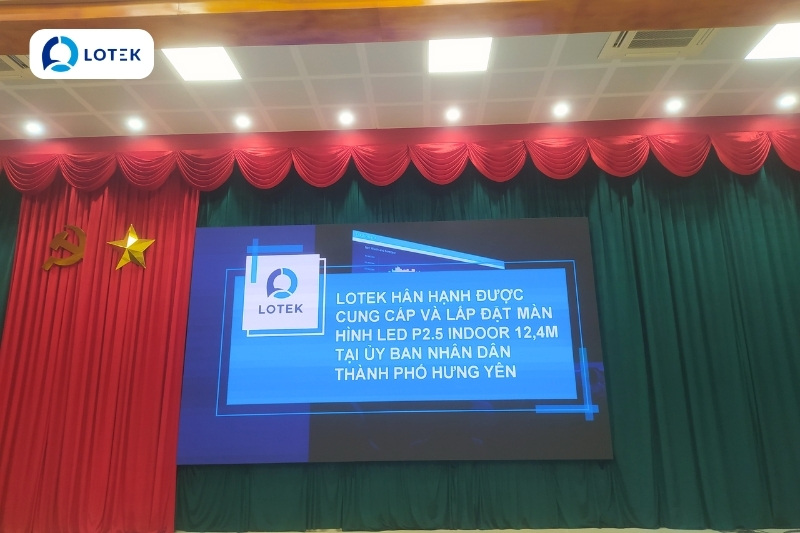 LẮP ĐẶT MÀN HÌNH LED TẠI UBND TP HƯNG YÊN 1