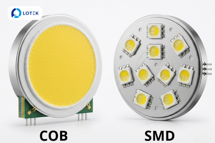 So sánh công nghệ LED SMD và COB