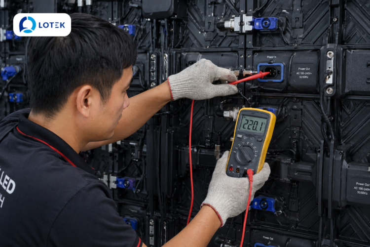 4. Quy trình kiểm tra và xử lý màn hình LED khi không nhận USB hoặc tín hiệu đầu vào 1