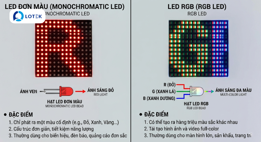 3.1 LED đơn màu và LED RGB 1