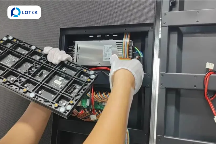 2. Quy trình bật màn hình LED 1