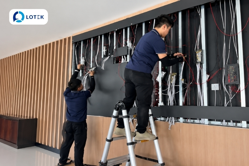 Lắp đặt màn hình LED P2 indoor THACO AUTO Trường Chinh TP. Hồ Chí Minh 4 Lắp đặt màn hình LED P2 indoor THACO AUTO Trường Chinh TP. Hồ Chí Minh 4