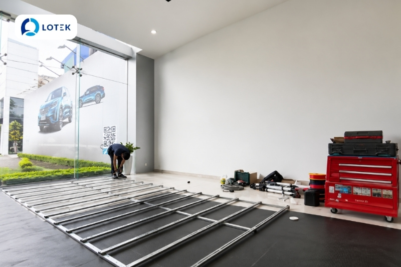 Lắp đặt màn hình LED P2 indoor Thaco Long Xuyên An Giang 2