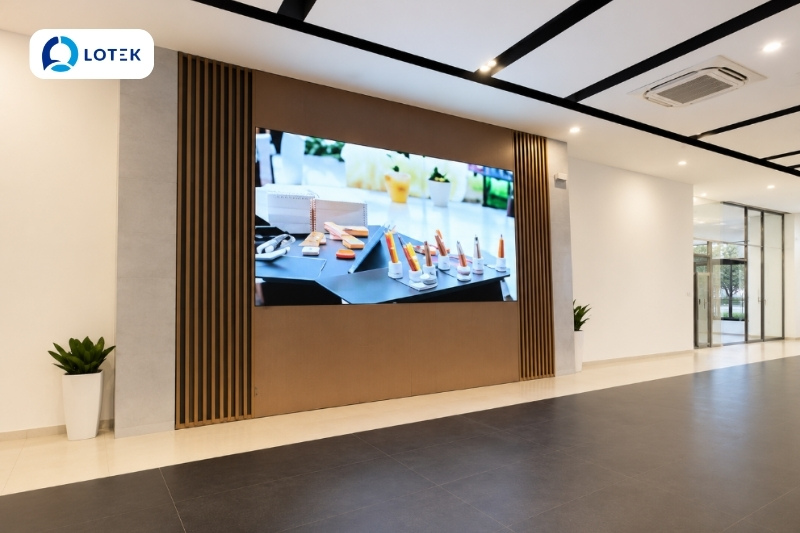 Lắp đặt màn hình LED P2 indoor Thaco Long Xuyên An Giang 4