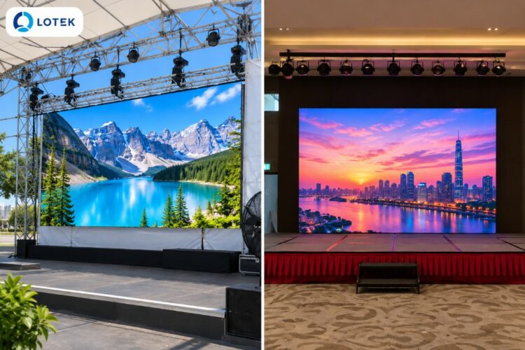 Màn hình LED treo và màn hình LED dựng chân: phương án nào an toàn hơn?